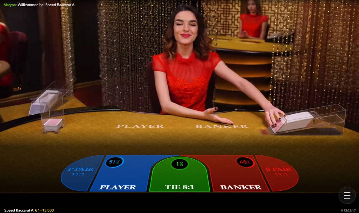 Baccarat Online mit echtem Dealer spielen