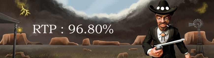 Die Auszahlungsquote des Spielautomaten Dead or Alive beläuft sich auf 96.80%.