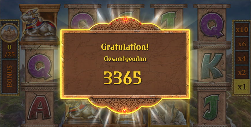 Der große Gewinn bei dem Automatenspiel Pearls of India