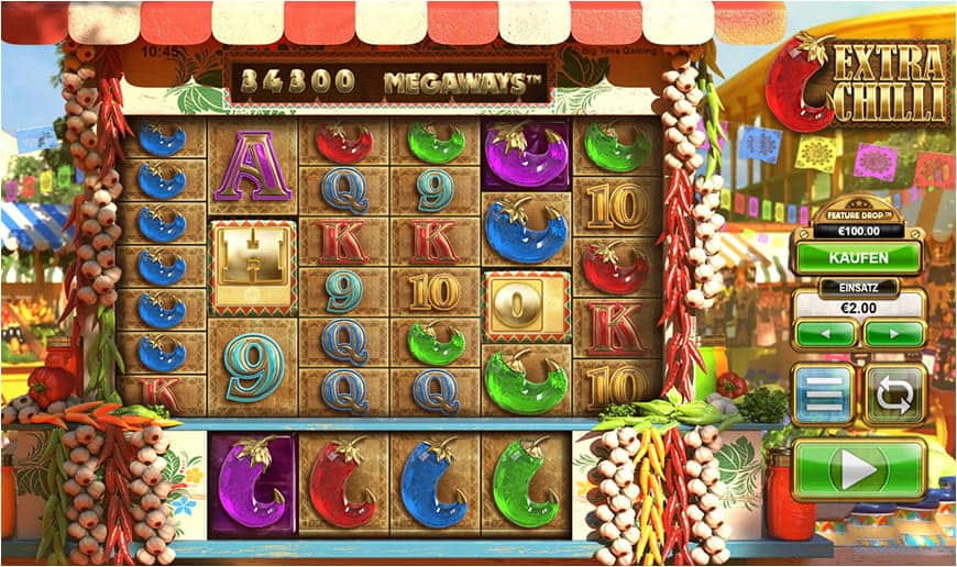 Beste Grafik und höchste Auflösung im Extra Chilli Slot von Big Time Gaming