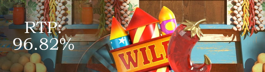 Die Auszahlungsquote des Spielautomaten Extra Chilli beträgt maximal 96,82%.
