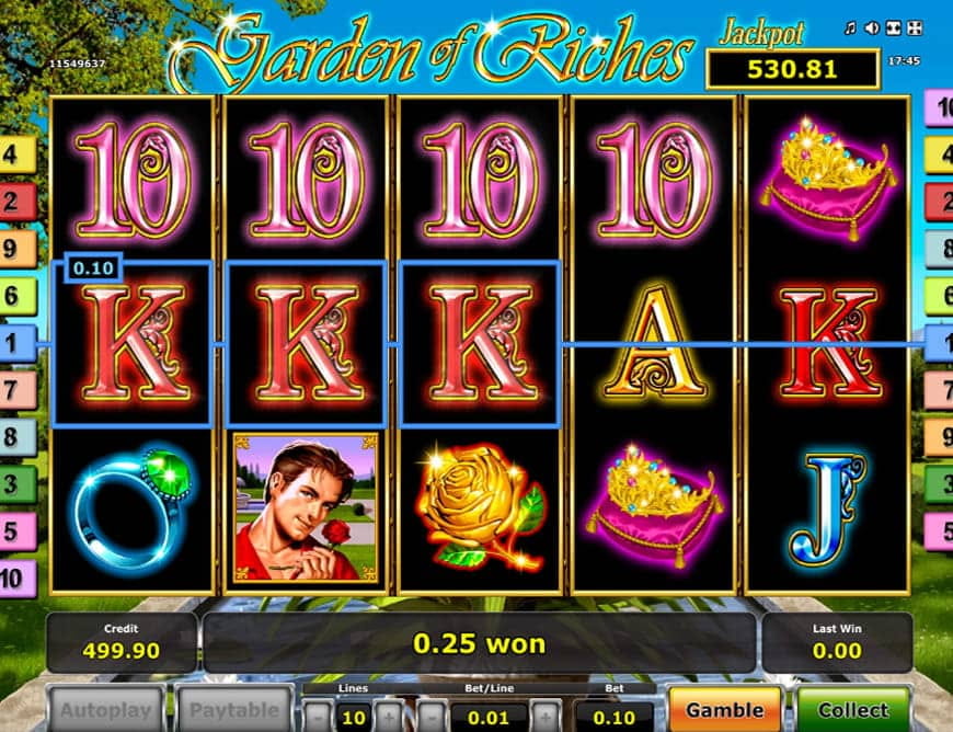 Der Garden of Riches Slot ist auf allen mobilen Endgeräten verfügbar.
