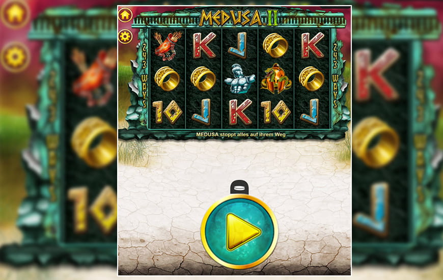 Die mobile Ansicht des Slots Medusa 2.