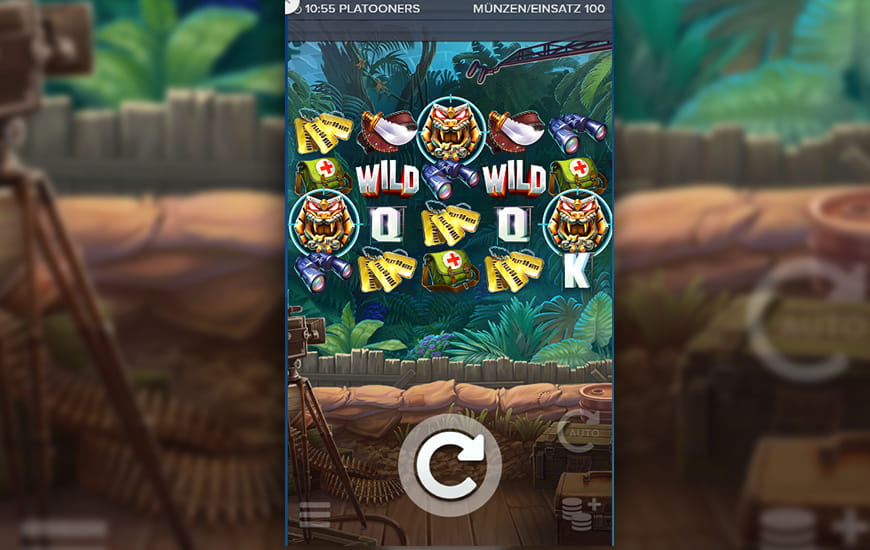 Der Platooners Slot ist für mobile Endgeräte optimiert worden.