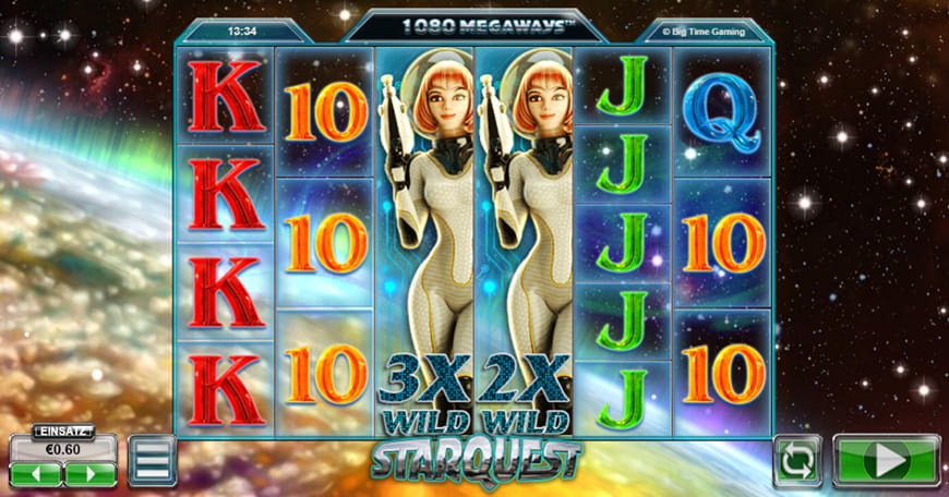 Hervorragende Grafik in höchster Auflösung im Starquest Slot von Big Time Gaming.