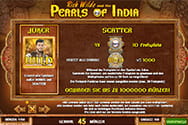 Die Auszahlungstabellebei Pearls of India